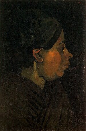 Винсент Виллем Ван Гог Антверпен Нюэнен, Портрет крестьянки в темном чепце 